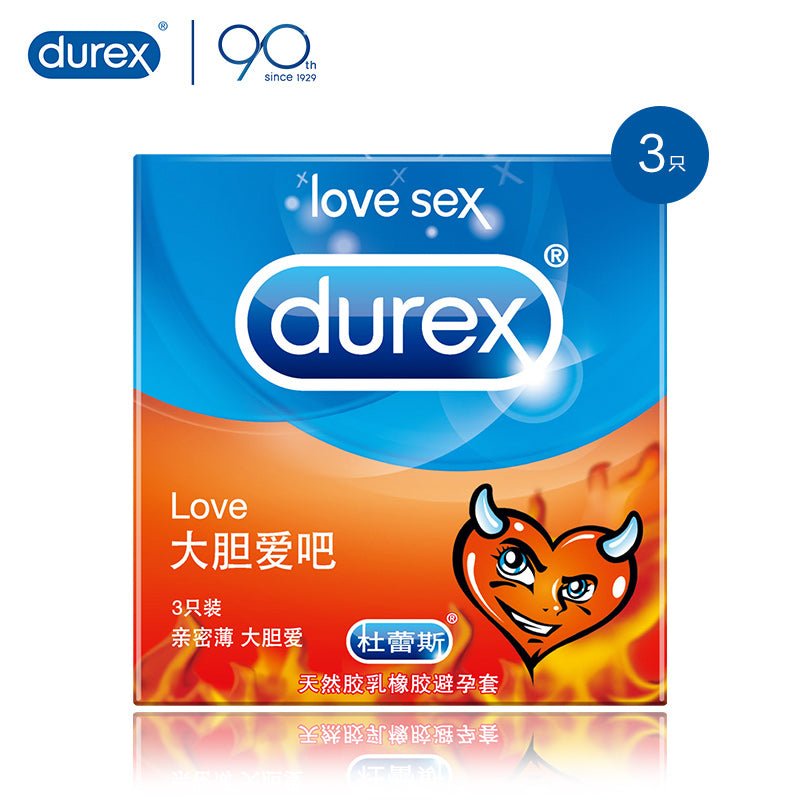 DUREX杜蕾斯大胆爱避孕套3只装  DUREX   