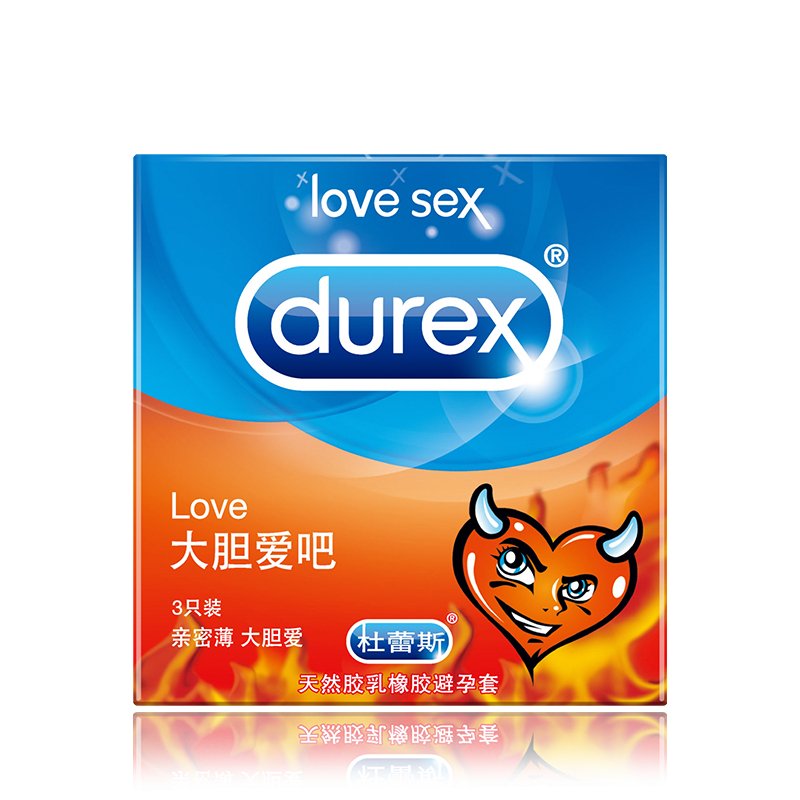 DUREX杜蕾斯大胆爱避孕套3只装  DUREX   